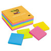 Pads In Energy Boost Collection Colors, 3" X 3", 90 Sheets/pad, 24 Pads/pack