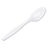 Plastic Cutlery, Heavyweight Teaspoons, White, 1,000/carton