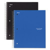 Wirebound Notebook, 3 Subject, Medium/college Rule, Randomly Assorted Covers, 11 X 8.5, 150 Sheets