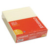 Glue Top Pads, Narrow Rule, 50 Canary-yellow 8.5 X 11 Sheets, Dozen