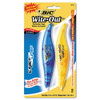 Wite-out Brand Exact Liner Correction Tape, Non-refillable, Blue/orange Applicators, 0.2" X 236", 2/pack