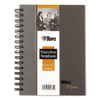 Royale Wirebound Business Notebooks, 1 Subject, Medium/college Rule, Black/gray Cover, 8.25 X 5.88, 96 Sheets