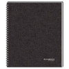 Wirebound Business Notebook, 1 Subject, Wide/legal Rule, Black Cover, 11 X 8.5, 80 Sheets