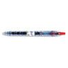 B2p Bottle-2-pen Recycled Gel Pen, Retractable, Fine 0.7 Mm, Red Ink, Translucent Blue Barrel