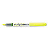 Spotliter Supreme Highlighter, Fluorescent Yellow Ink, Chisel Tip, Yellow/white Barrel, Dozen