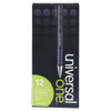 Ballpoint Pen, Retractable, Medium 1 Mm, Blue Ink, Blue Barrel, Dozen