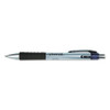 Comfort Grip Gel Pen, Stick, Fine 0.5 Mm, Black Ink, Clear Barrel, Dozen