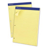 Double Sheet Pads, Narrow Rule, 100 Canary-yellow 8.5 X 11.75 Sheets