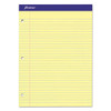 Double Sheet Pads, Medium/college Rule, 100 Canary-yellow 8.5 X 11.75 Sheets