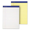 Perforated Writing Pads, Wide/legal Rule, 50 Canary-yellow 8.5 X 11.75 Sheets, Dozen - TOP20220