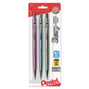 Sharp Mechanical Pencil, 0.7 Mm, Hb (#2.5), Black Lead, Assorted Barrel Colors, 3/pack - PENP207MBP3M1
