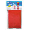 Storage Pocket Chart, 10 Pockets, Hanger Grommets, 14 X 47, Red