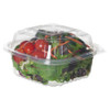Clear Clamshell Hinged Food Containers, 6 X 6 X 3, Plastic, 80/pack, 3 Packs/carton