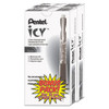 Icy Mechanical Pencil, 0.5 Mm, Hb (#2.5), Black Lead, Transparent Smoke Barrel, 24/pack