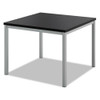 Occasional Corner Table, Square, 24w X 24d X 17.63h, Black