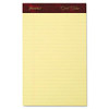 Gold Fibre Writing Pads, Narrow Rule, 50 Canary-yellow 5 X 8 Sheets, 4/pack
