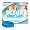 Antimicrobial Non-latex Rubber Bands, Size 33, 0.04" Gauge, Cyan Blue, 4 Oz Box, 180/box