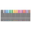 Art Pen Porous Point Pen, Stick, Fine 0.4 Mm, Assorted Ink Colors, Black Barrel, 24/pack