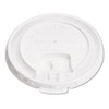 Lift Back And Lock Tab Lids For Paper Cups, Fits 10 Oz Cups, White, 100/sleeve, 10 Sleeves/carton