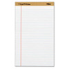 "the Legal Pad" Plus Ruled Perforated Pads With 40 Pt. Back, Wide/legal Rule, 50 White 8.5 X 14 Sheets, Dozen