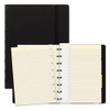 Notebook, 1 Subject, Medium/college Rule, Black Cover, 8.25 X 5.81, 112 Sheets