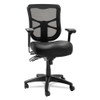 Alera Elusion Series Mesh Mid-back Multifunction Chair, Supports Up To 275 Lb, 17.7" To 21.4" Seat Height, Black