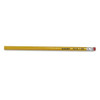 No. 2 Pencil, Hb (#2), Black Lead, Yellow Barrel, 144/box