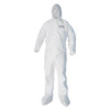 A40 Elastic-cuff, Ankle, Hood And Boot Coveralls, 3x-large, White, 25/carton
