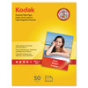 Premium Photo Paper, 8.5 Mil, 8.5 X 11, Glossy White, 50/pack