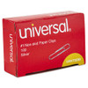 Paper Clips, #1, Nonskid, Silver, 100 Clips/box, 10 Boxes/pack - UNV72230