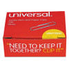 Paper Clips, Jumbo, Nonskid, Silver, 100 Clips/box, 10 Boxes/pack - UNV72240