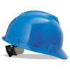 V-gard Hard Hats, Ratchet Suspension, Size 6.5 To 8, Blue