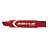 Marks A Lot Extra-large Desk-style Permanent Marker, Extra-broad Chisel Tip, Red (24147)