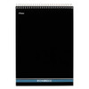 Stiff-back Wire Bound Pad, Wide/legal Rule, Numbered (1-28 Front, 29-56 Back), Black/blue Cover, 70 White 8.5 X 11.5 Sheets