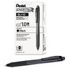 Energel-x Gel Pen, Retractable, Bold 1 Mm, Black Ink, Smoke Barrel, Dozen