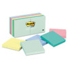 Original Pads In Beachside Cafe Collection Colors, 3" X 3", 100 Sheets/pad, 12 Pads/pack