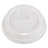 Dome Drink-thru Lids, Fits 10 Oz To 20 Oz Dixie Paper Hot Cups, White, 100/pack