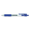 Comfort Grip Gel Pen, Retractable, Medium 0.7 Mm, Blue Ink, Translucent Blue Barrel, Dozen