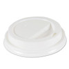 Deerfield Hot Cup Lids, Fits 10 Oz To 20 Oz Cups, White, Plastic, 50/pack, 20 Packs/carton