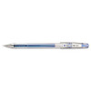 G-tec-c Ultra Gel Pen, Stick, Extra-fine 0.4 Mm, Blue Ink, Clear Barrel, Dozen