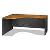 Series C Collection Left Corner Desk Module, 71.13" X 35.5" X 29.88", Natural Cherry/graphite Gray