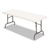 Banquet Folding Table, Rectangular, Radius Edge, 60w X 30d X 29h, Platinum/charcoal