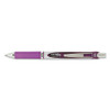 Energel Rtx Gel Pen, Retractable, Medium 0.7 Mm, Violet Ink, Violet/gray Barrel