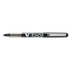 Vball Liquid Ink Roller Ball Pen, Stick, Fine 0.7 Mm, Black Ink, Black Barrel, Dozen