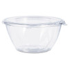 Tamper-resistant, Tamper-evident Bowls With Flat Lid, 32 Oz, 7" Diameter X 3.2"h, Clear, Plastic, 150/carton