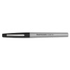 Flair Felt Tip Porous Point Pen, Stick, Extra-fine 0.4 Mm, Black Ink, Black Barrel, Dozen