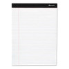 Premium Ruled Writing Pads With Heavy-duty Back, Narrow Rule, Black Headband, 50 White 5 X 8 Sheets, 12/pack