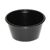 Plastic Portion Cup, 2 Oz, Black, 200/bag, 12 Bags/carton