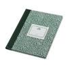 Lab Notebook, Quadrille Rule, Green Marble Cover, 10.13 X 7.88, 96 Sheets