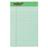 Prism + Colored Writing Pads, Narrow Rule, 50 Pastel Green 5 X 8 Sheets, 12/pack